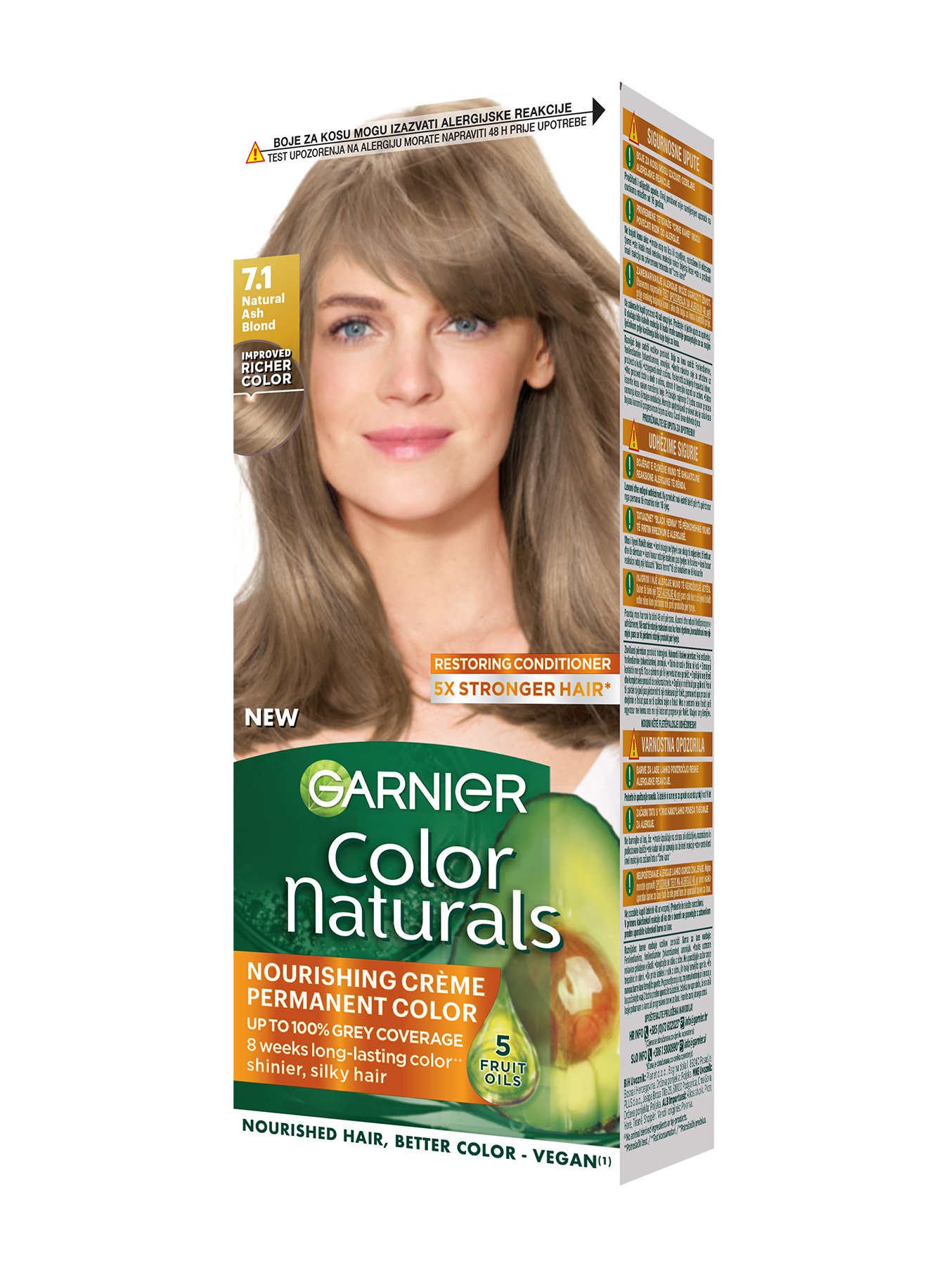 Garnier Color Naturals 7.1 Prirodno pepeljasto plava